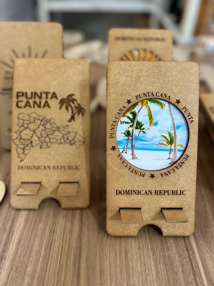 Porta celular en madera con nombre - Felt Craft RD