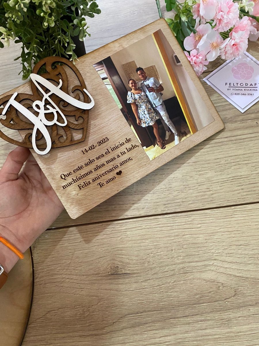 Porta retrato personalizado Aniversario - Felt Craft RD