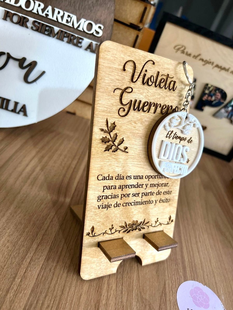 Portacelular personalizado en madera - Felt Craft RD