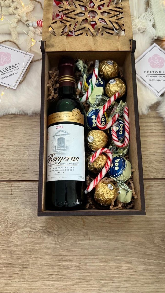 Portavino para regalo corporativo en madera