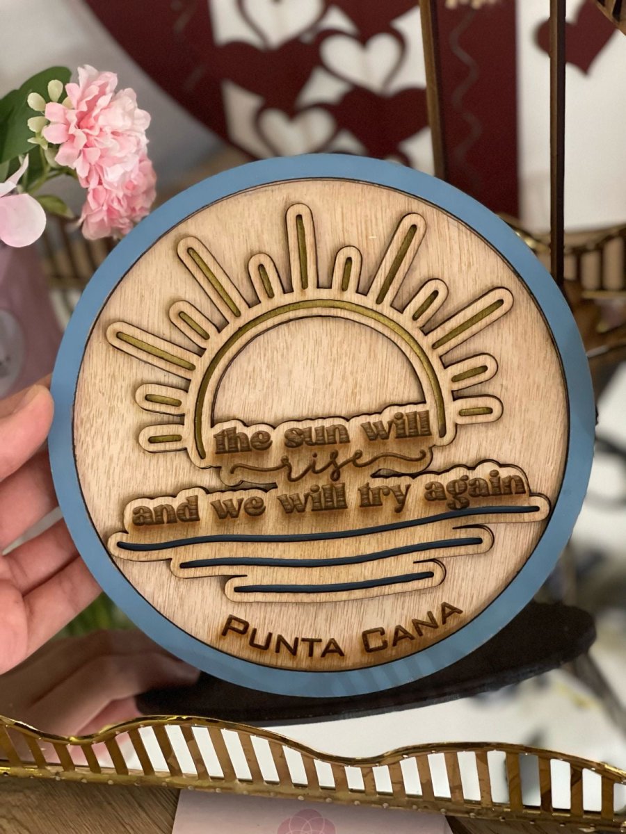 Punta Cana Gift Hanger The Sun Will - Felt Craft RD