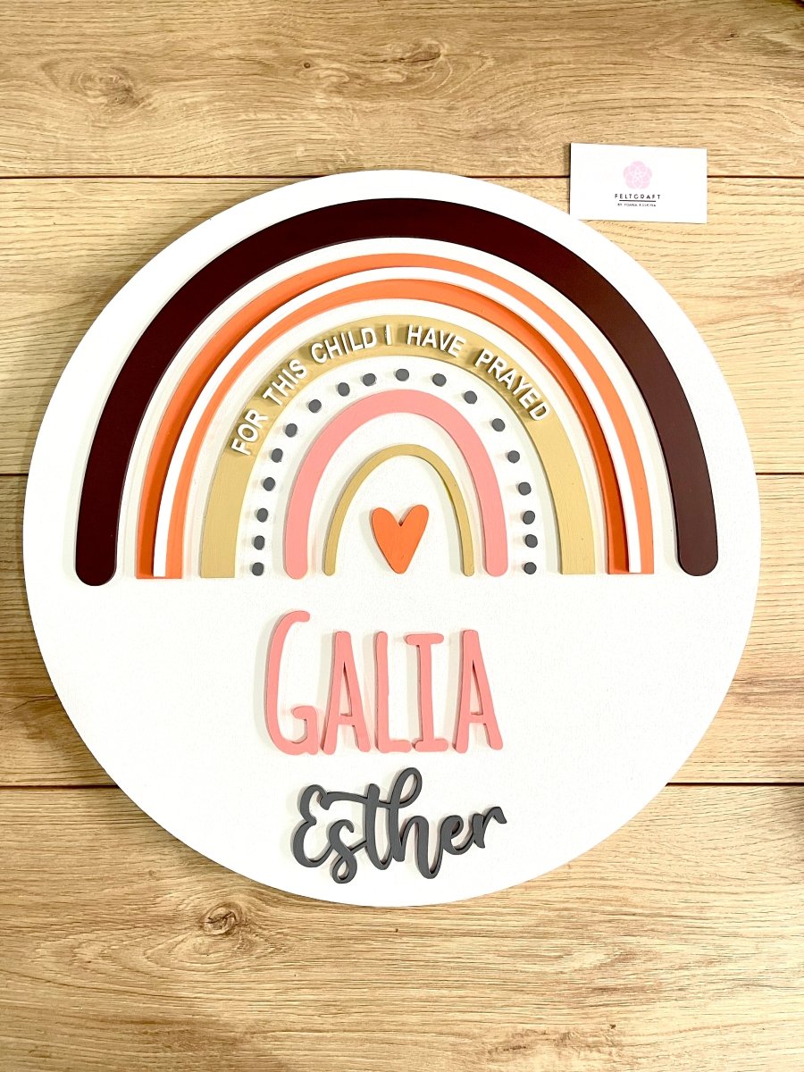 Rainbow in the sky Baby Girl - Felt Craft RD