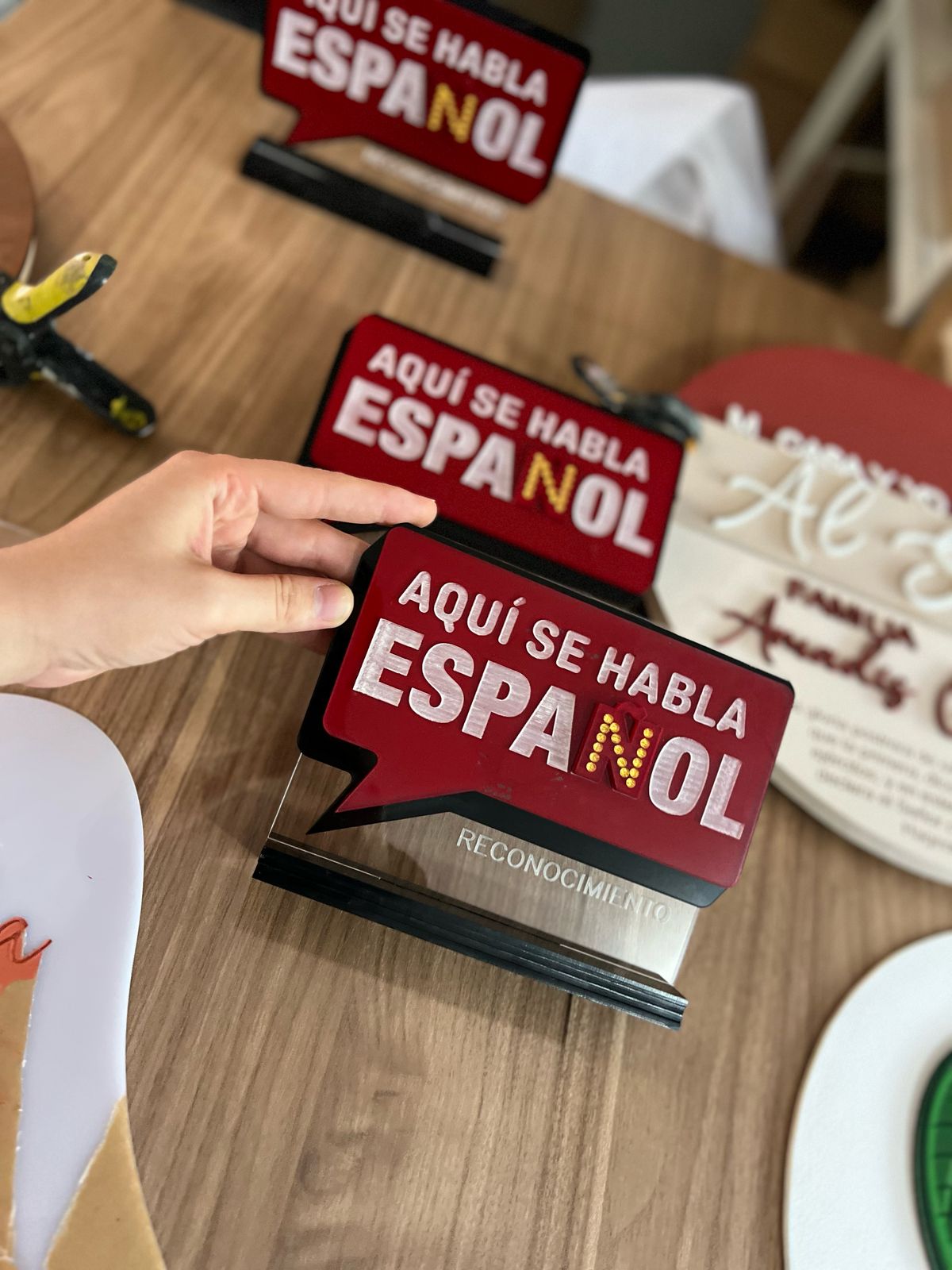 reconocimiento en acrilico santo domingo distrito nacional