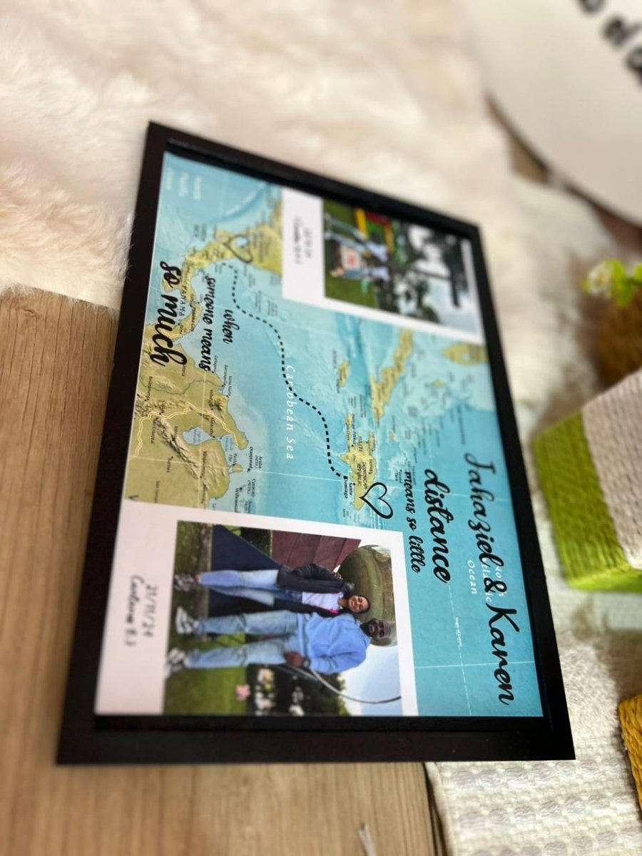 Regalo personalizado mapa de donde somos - Felt Craft RD