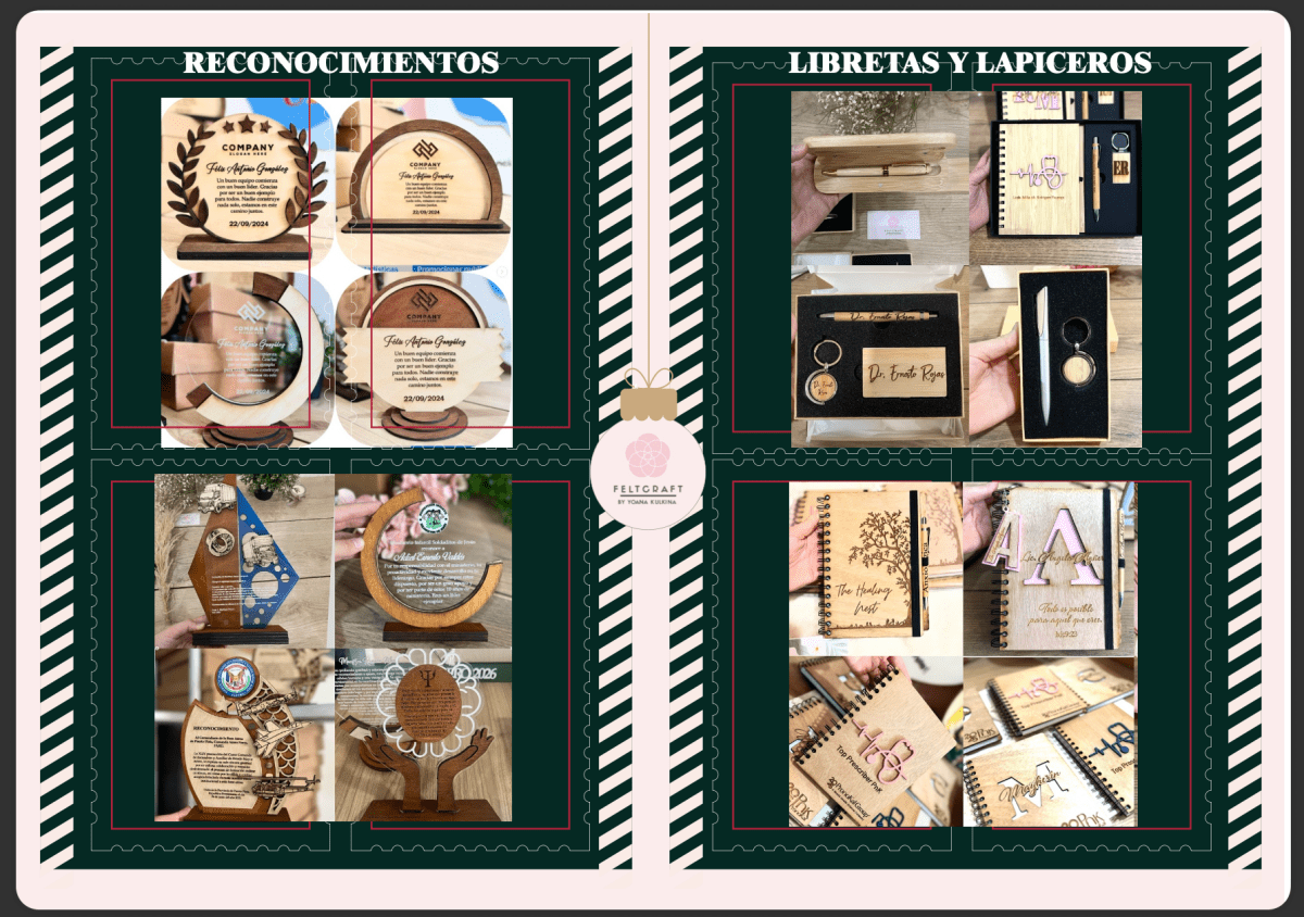 Regalos promocionales en madera y acrílico santo domingo - Felt Craft RD