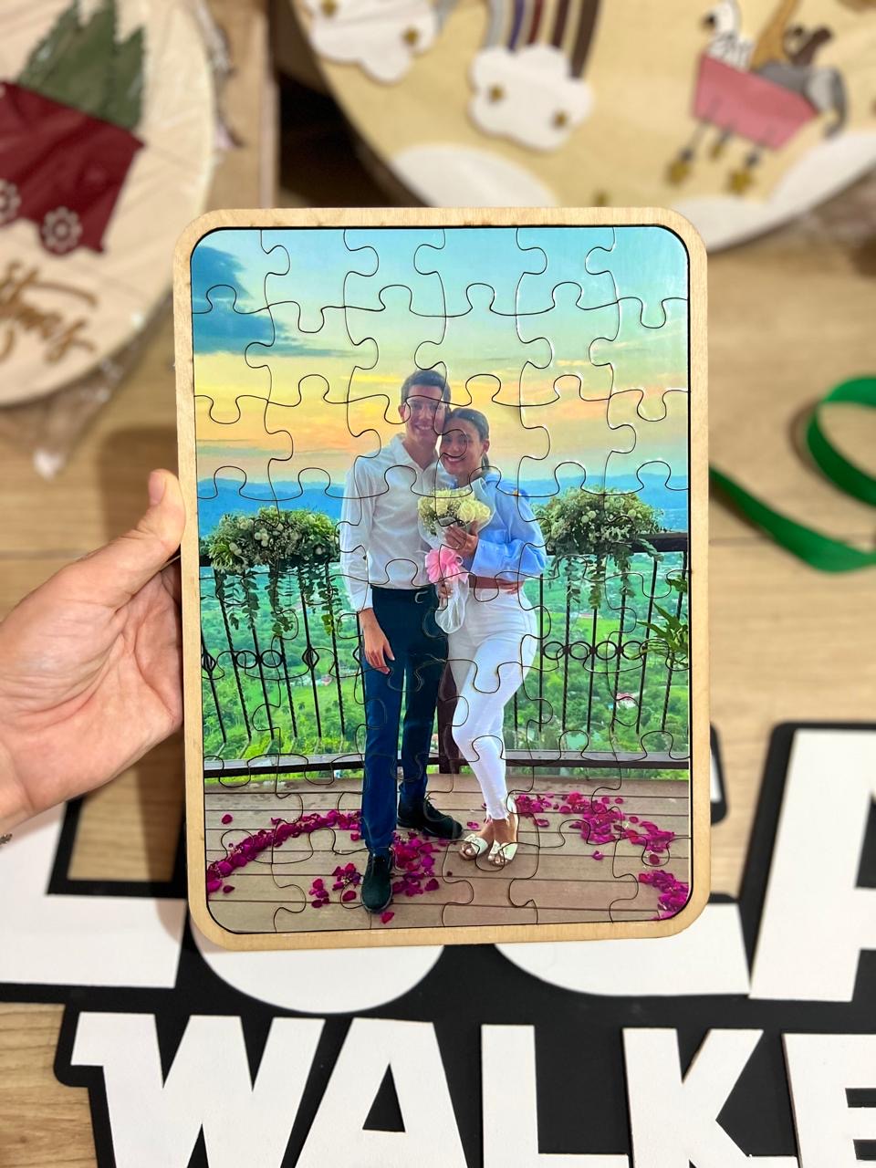 rompe cabezas en madera personalizados a color