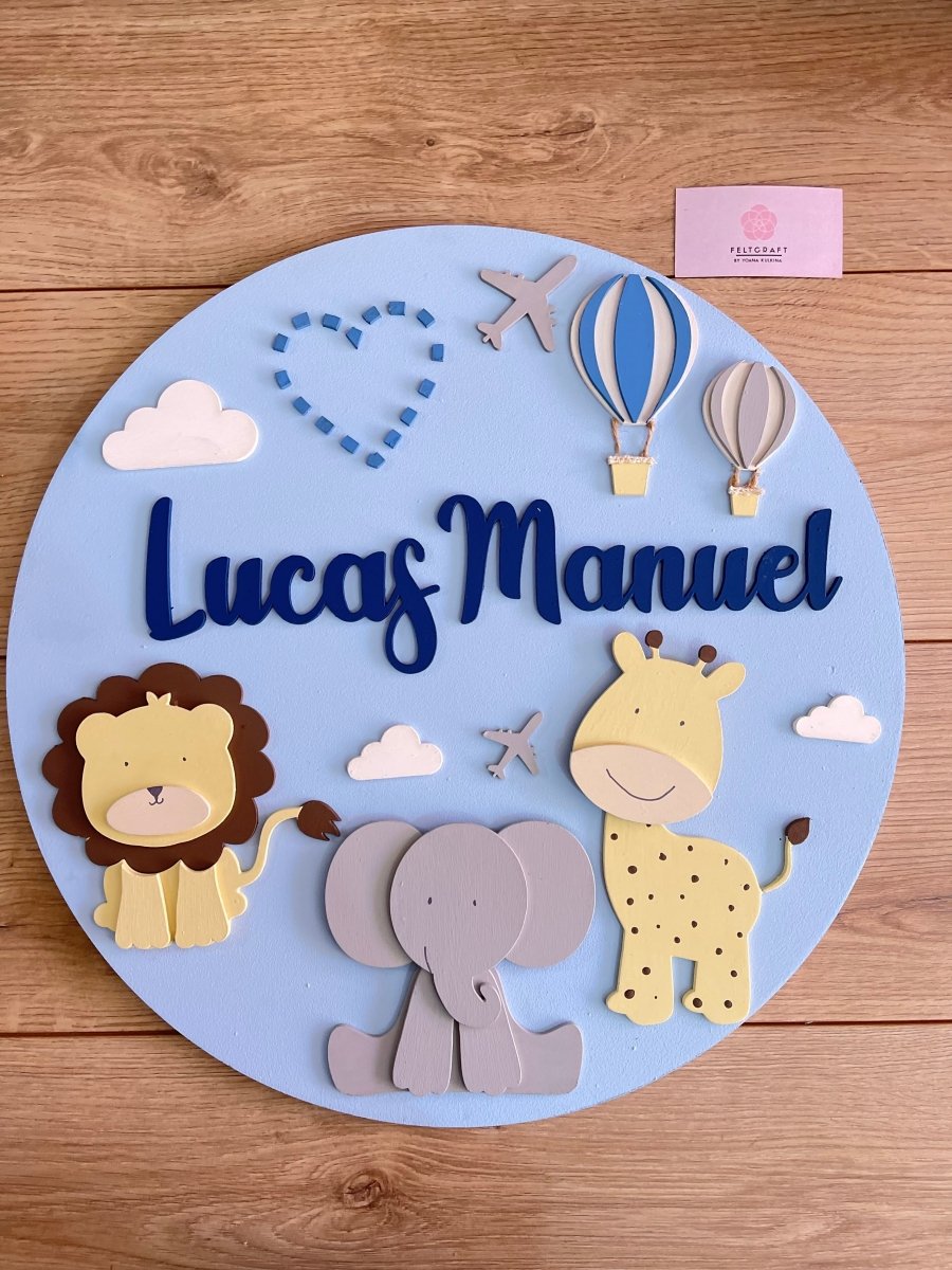 Safari hanger for baby room