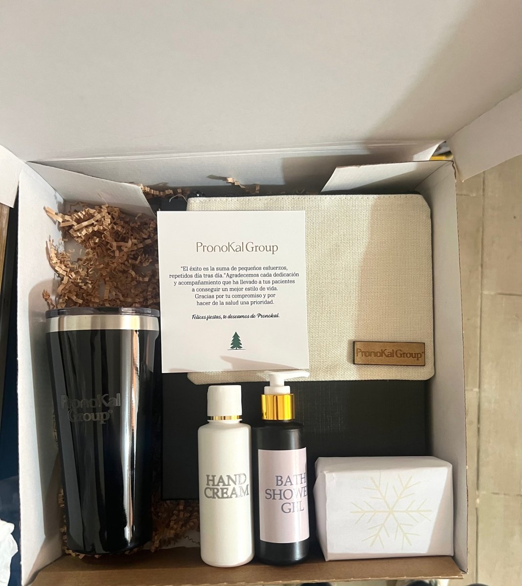 Set de merchandising jabon locion crema de mano y termo - Felt Craft RD