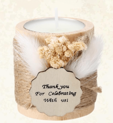 Souvenirs velones decorativos para baby shower y bodas - Felt Craft RD