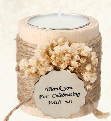 Souvenirs velones decorativos para baby shower y bodas - Felt Craft RD
