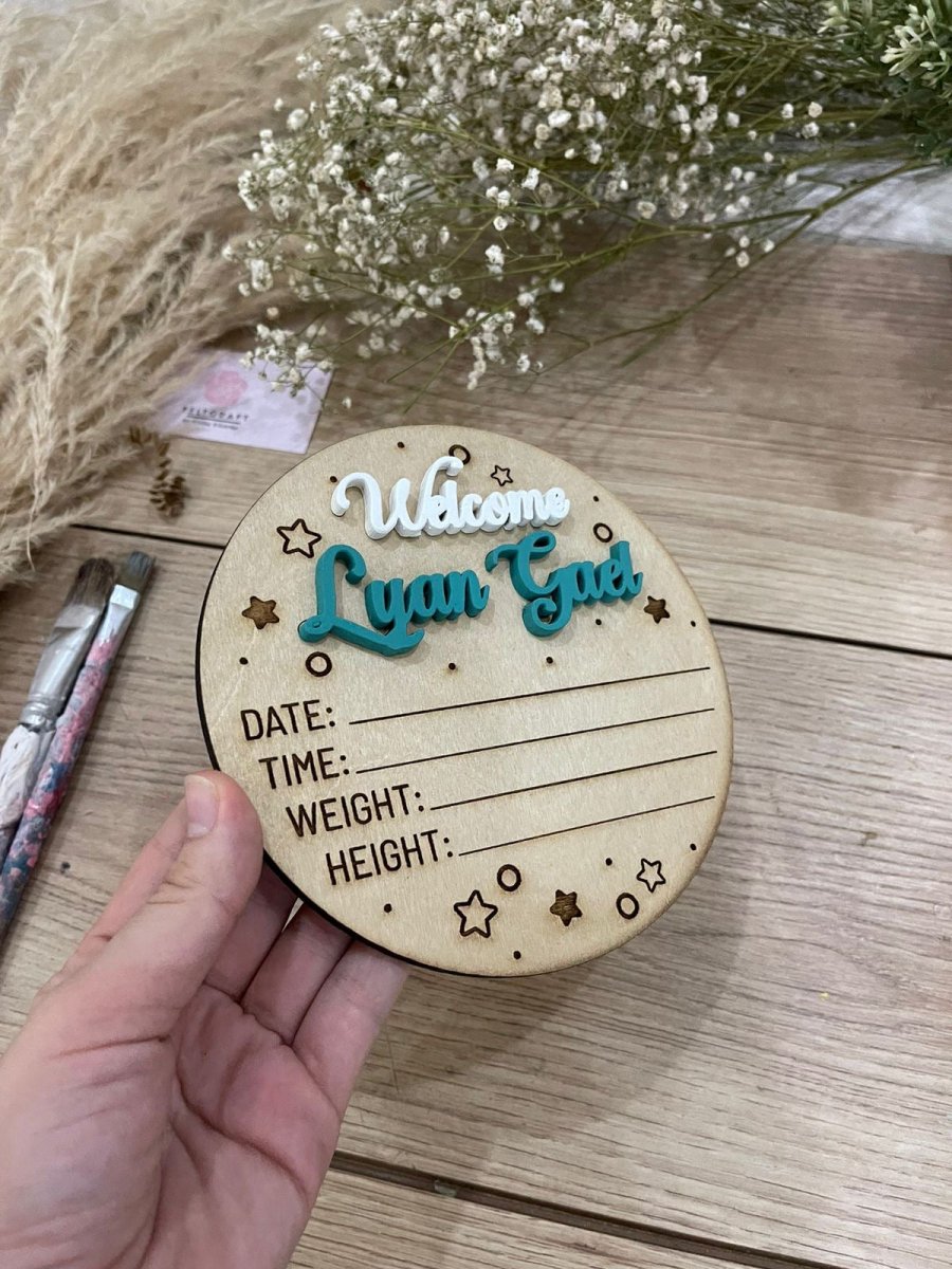 Tags meses de bebe - Felt Craft RD