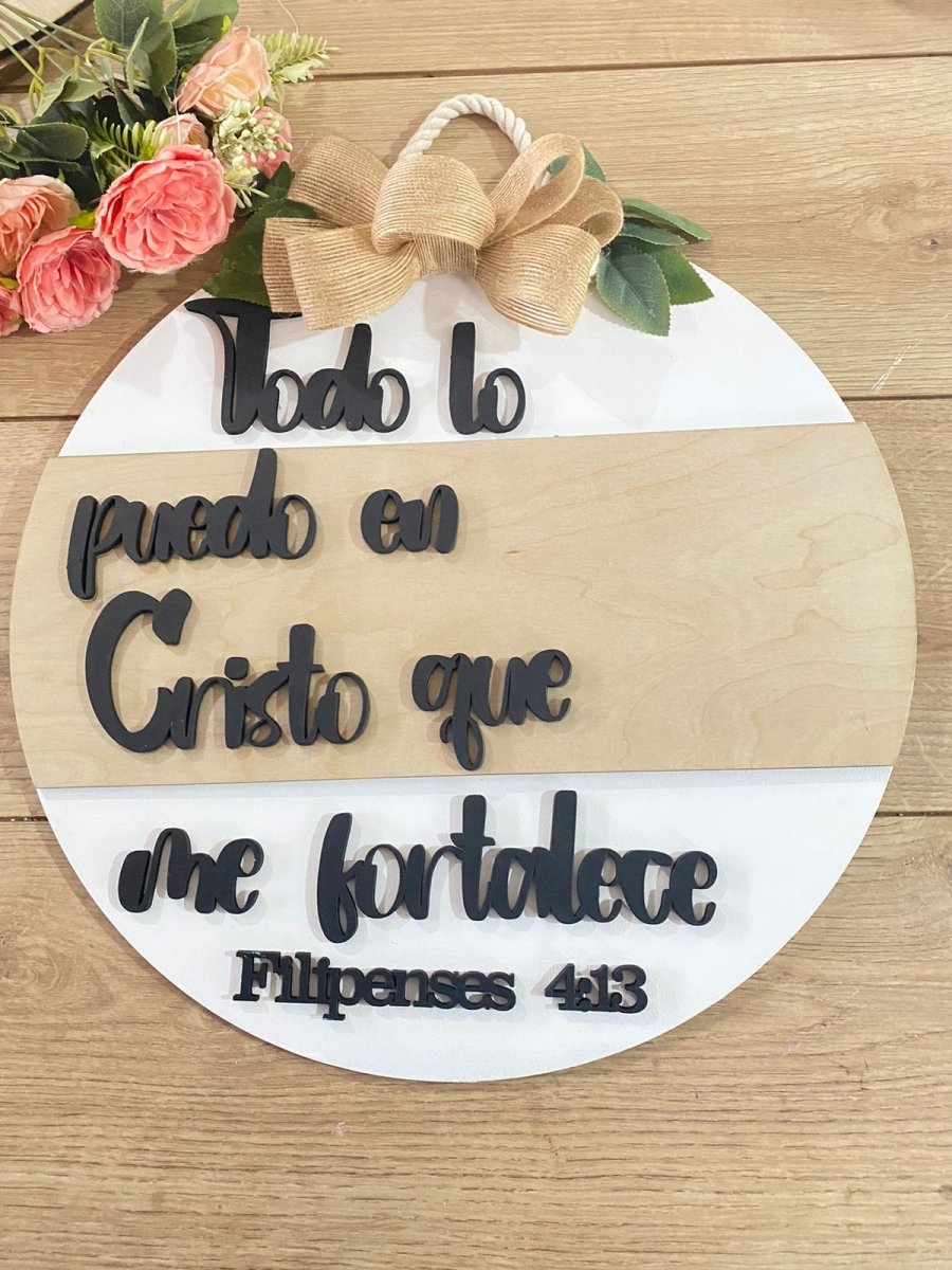 Todo lo puedo en cristo que me fortalece - Felt Craft RD