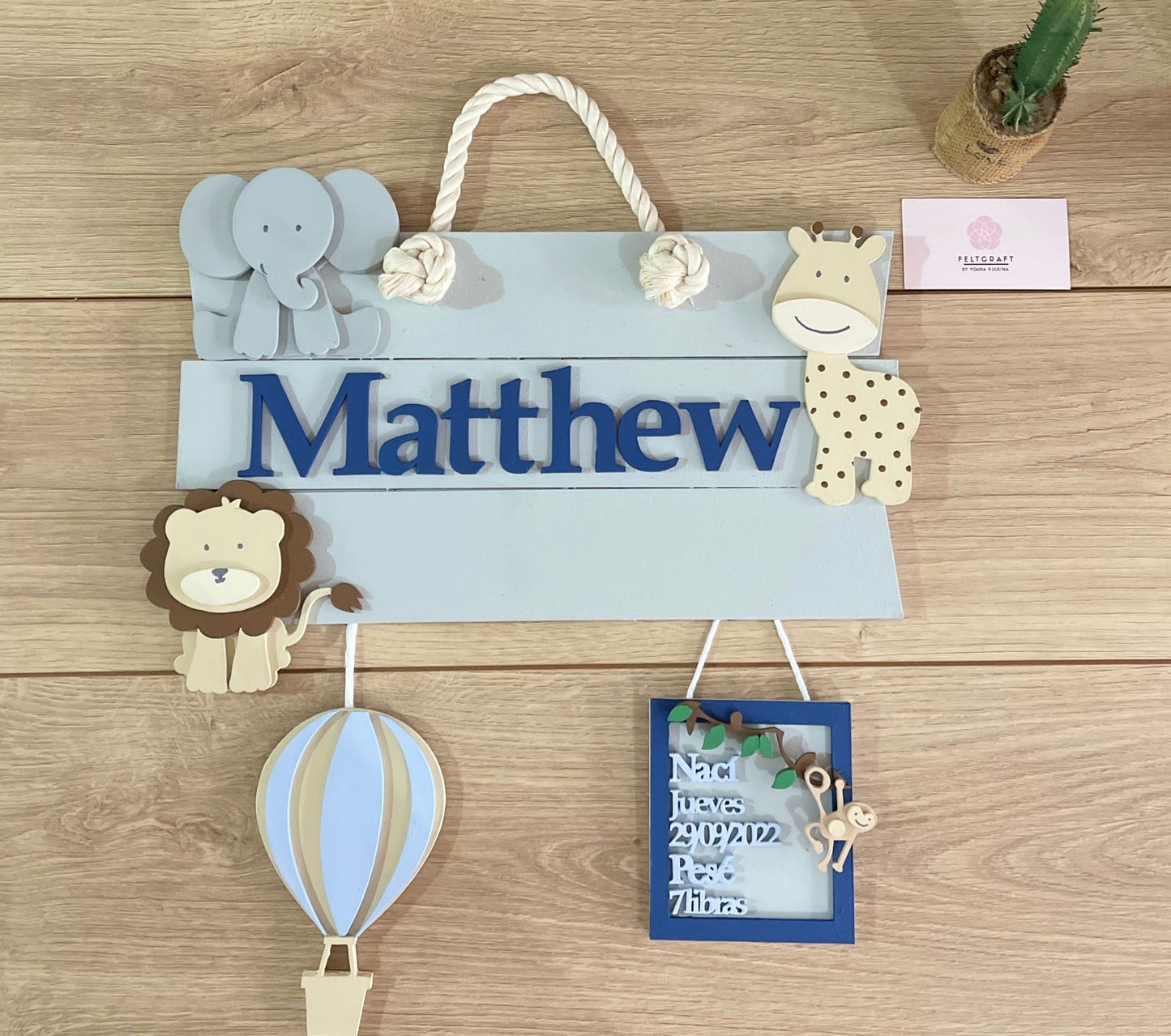 Sweet Dreams Baby Boy Wall Hanging