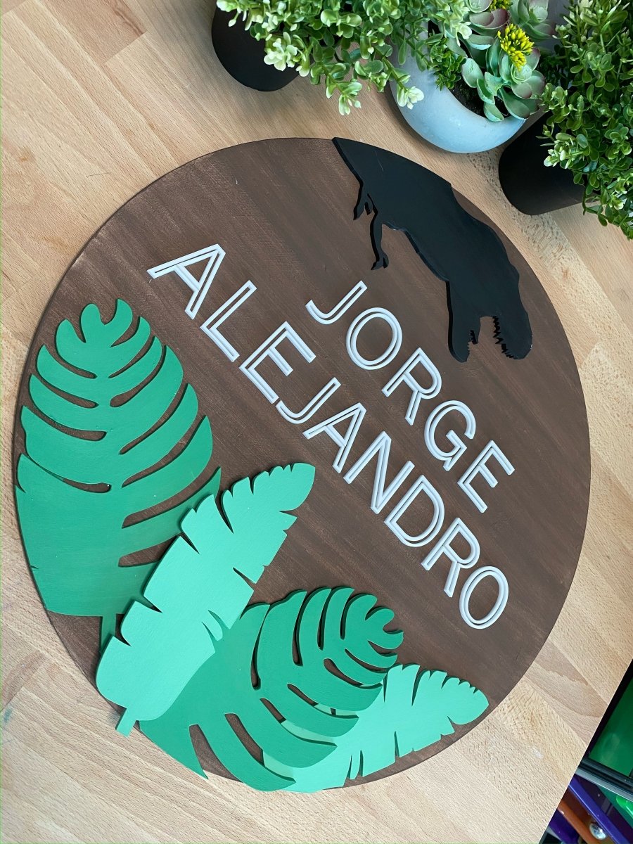 Decoración de pared para habitación de bebé dinosaurios