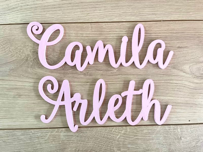 Nombre en madera