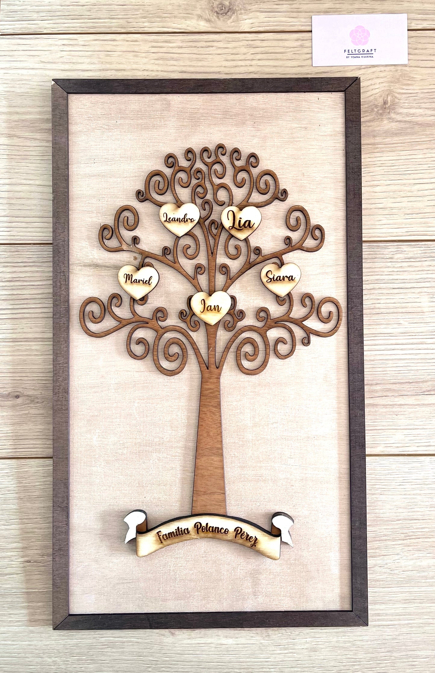 Árbol de la Vida Vertical Personalizar Mesa Superior