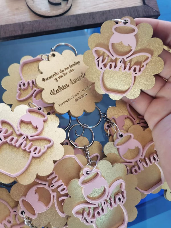 Llavero angeles Personaliza