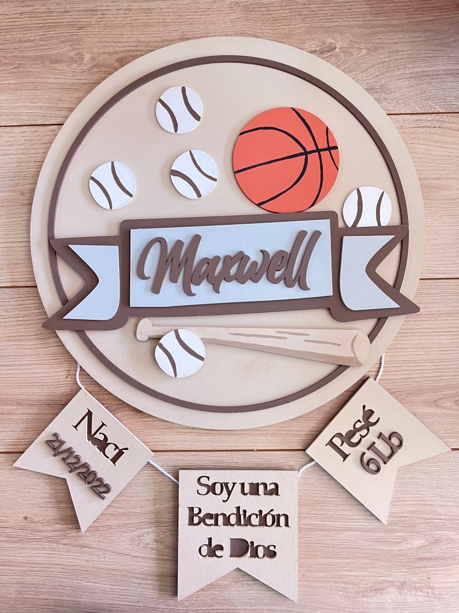 Colgante basketball para habitación del bebe - Felt Craft RD