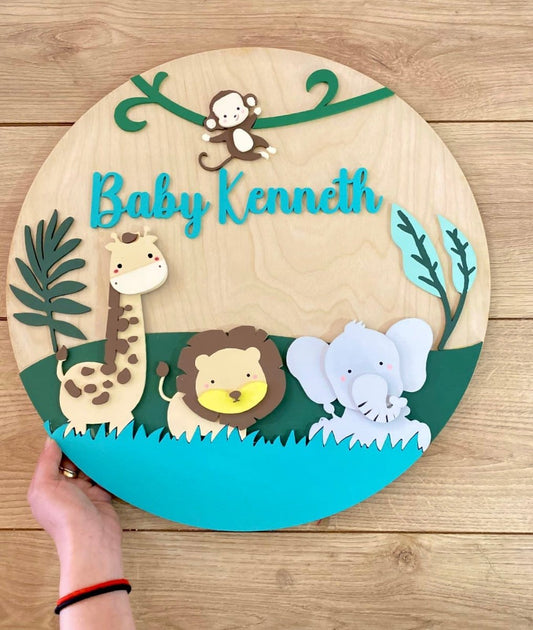 Colgante en safari habitación bebe - Felt Craft RD
