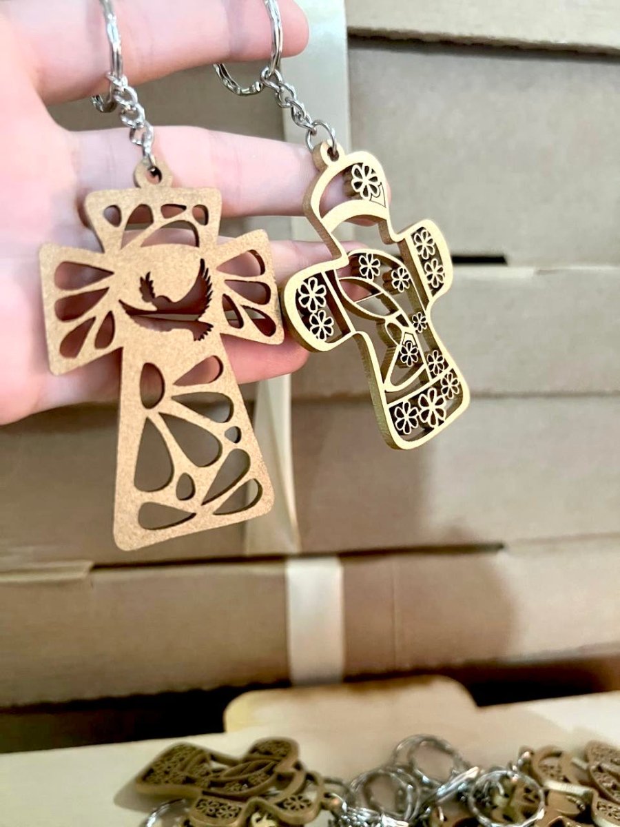 Llaveros personalizados en madera