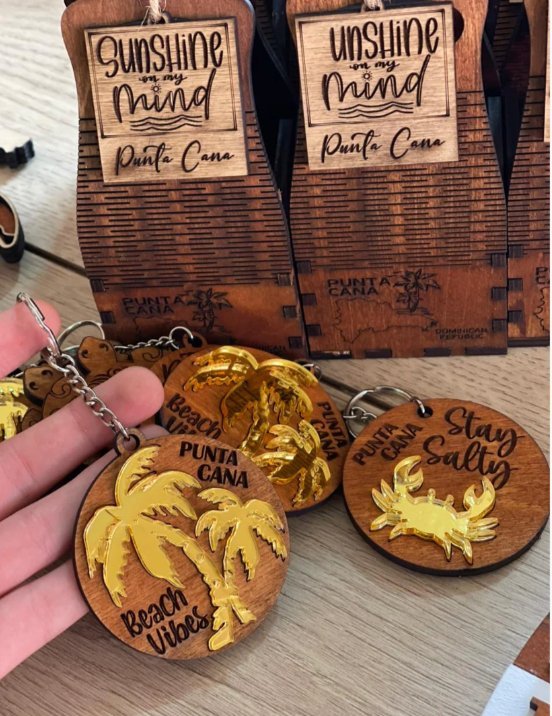 Regalos en madera souvenir logoshop - Felt Craft RD