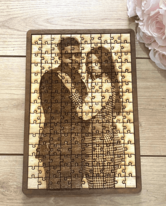 Rompecabezas personalizados grabado laser en madera - Felt Craft RD