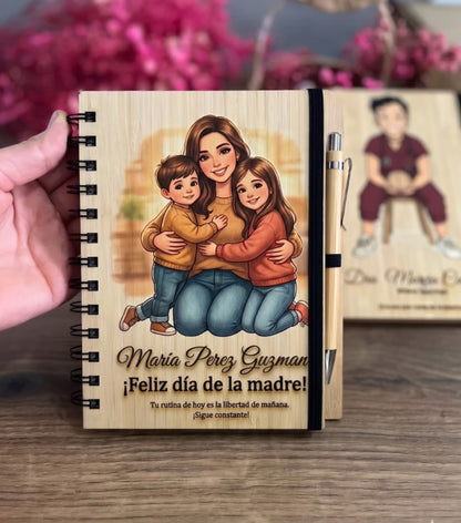 Libretas personalizadas caricaturas de personas