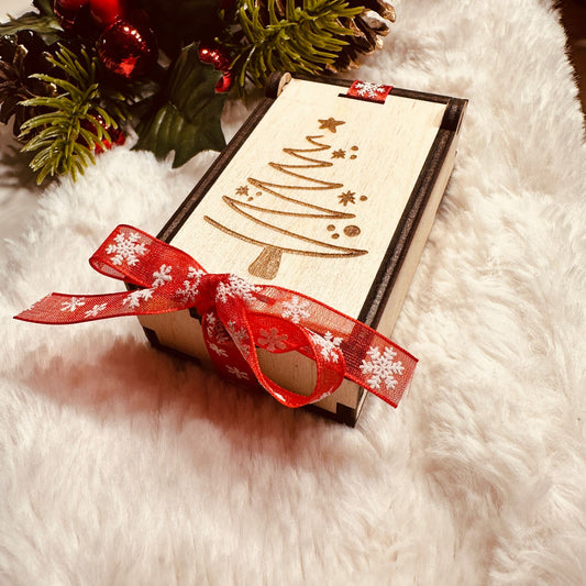 Christmas Tiny Wooden Gift Box
