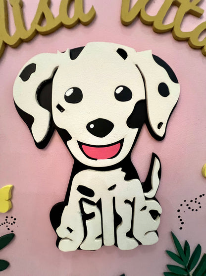 Safari nursery decor Dalmatians baby girl kids room decor