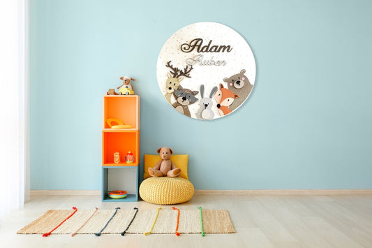 Baby animals Nursery Baby Boy room Decor