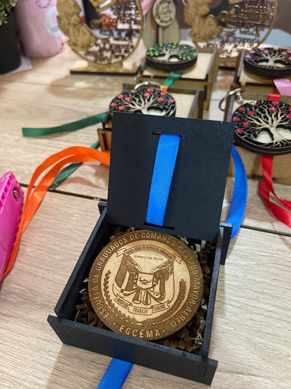 Souvenir de cajitas con medalla para el ejército personalizados en Santo Domingo