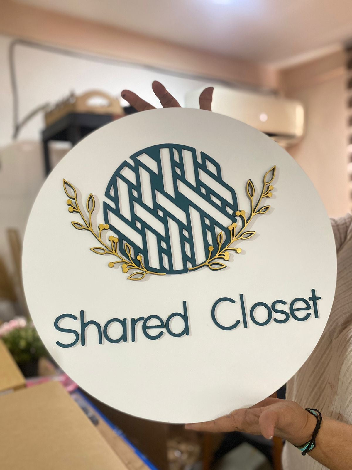 door hangers for business Shared closet brand