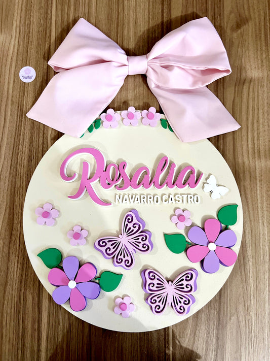 Mariposas decoracion habitacion puerta bebe