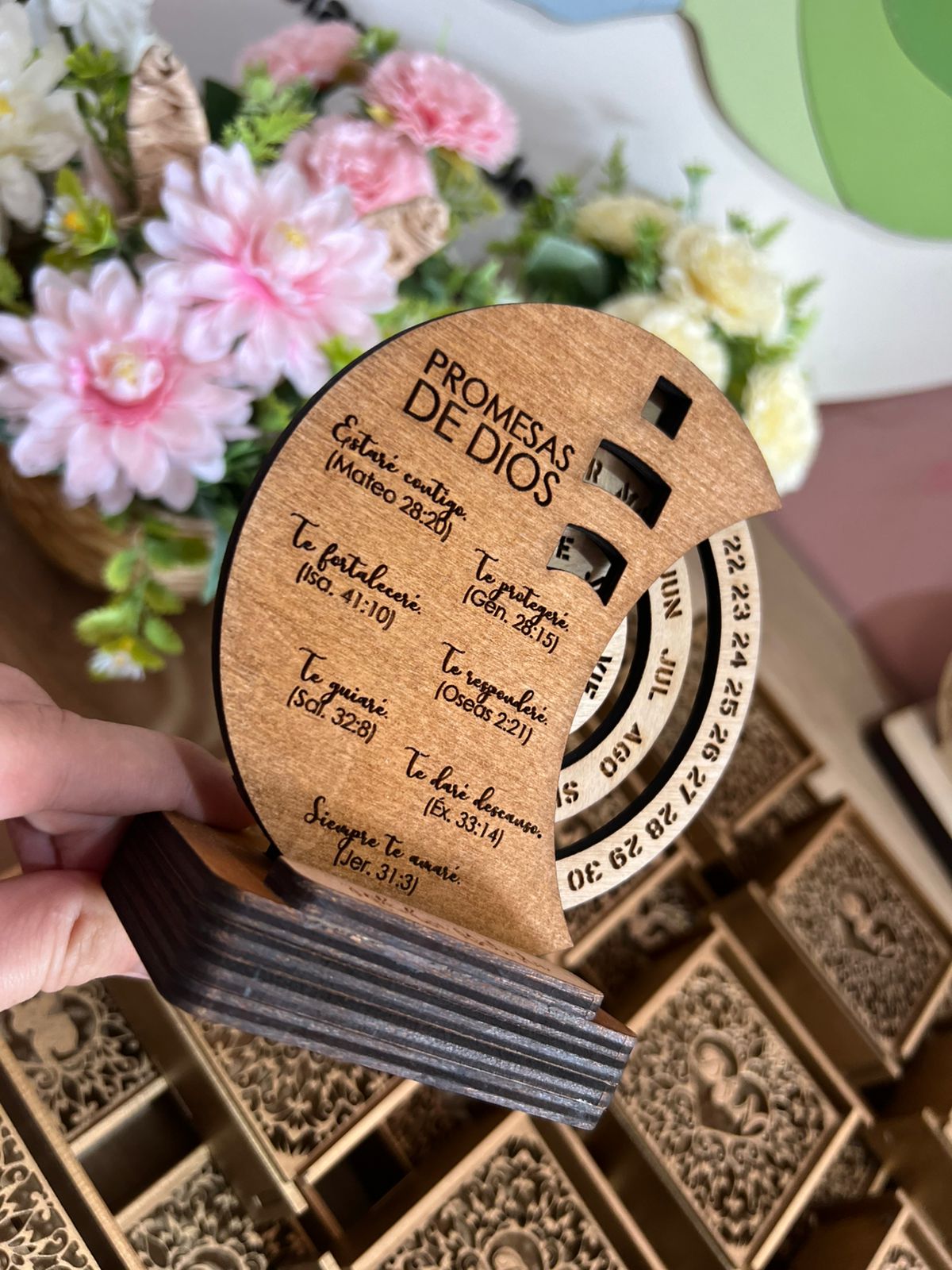 Regalo calendario madera personalizado