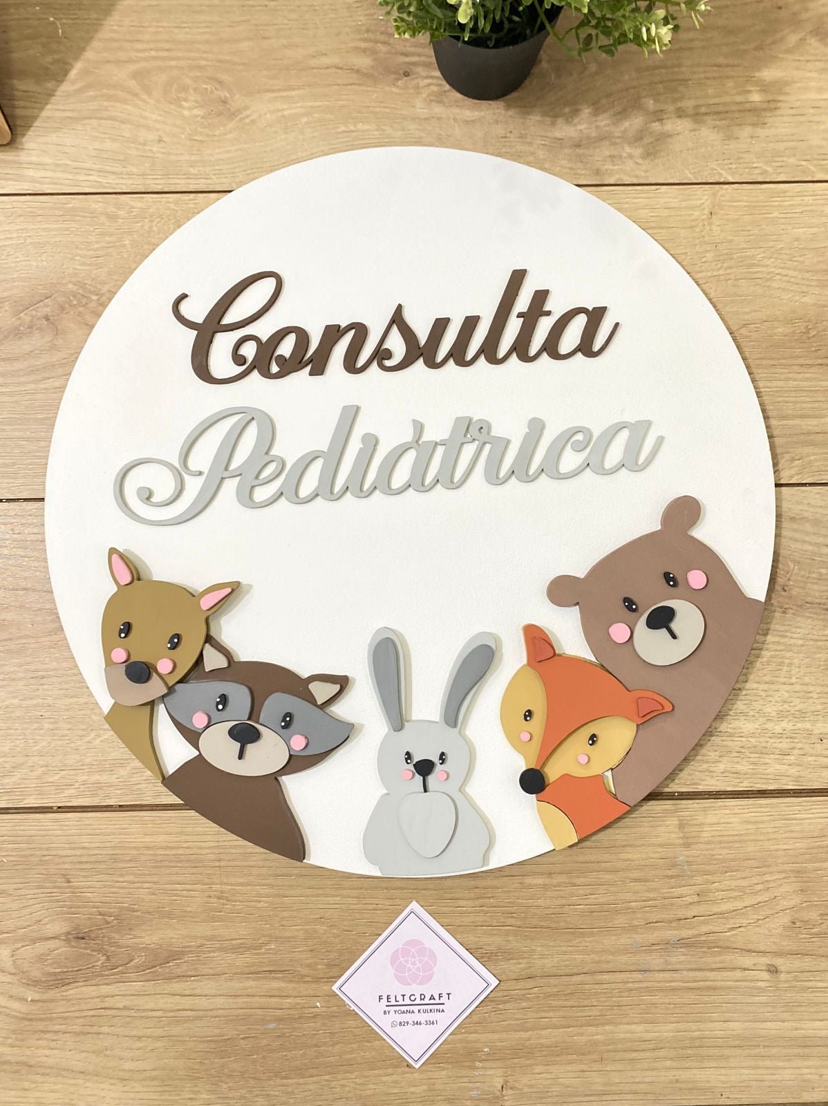 door hangers for business Consulta pediatrica