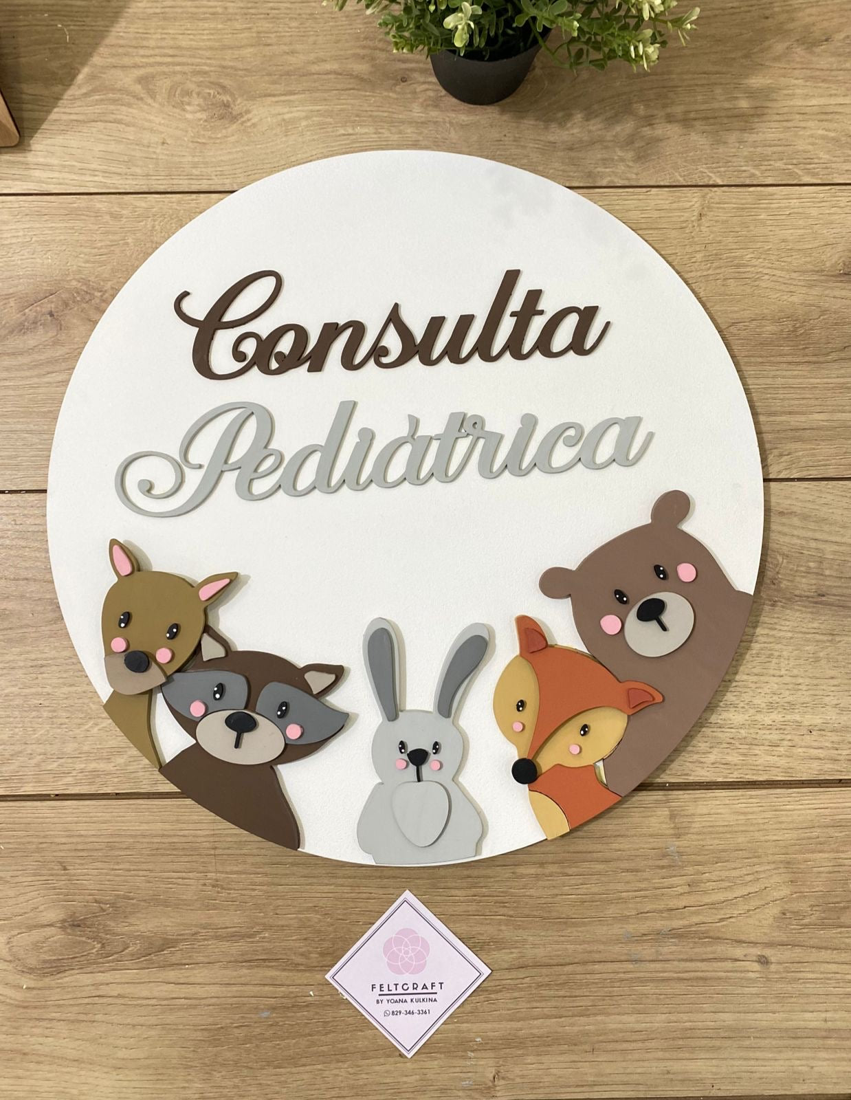 door hangers for business Consulta pediatrica