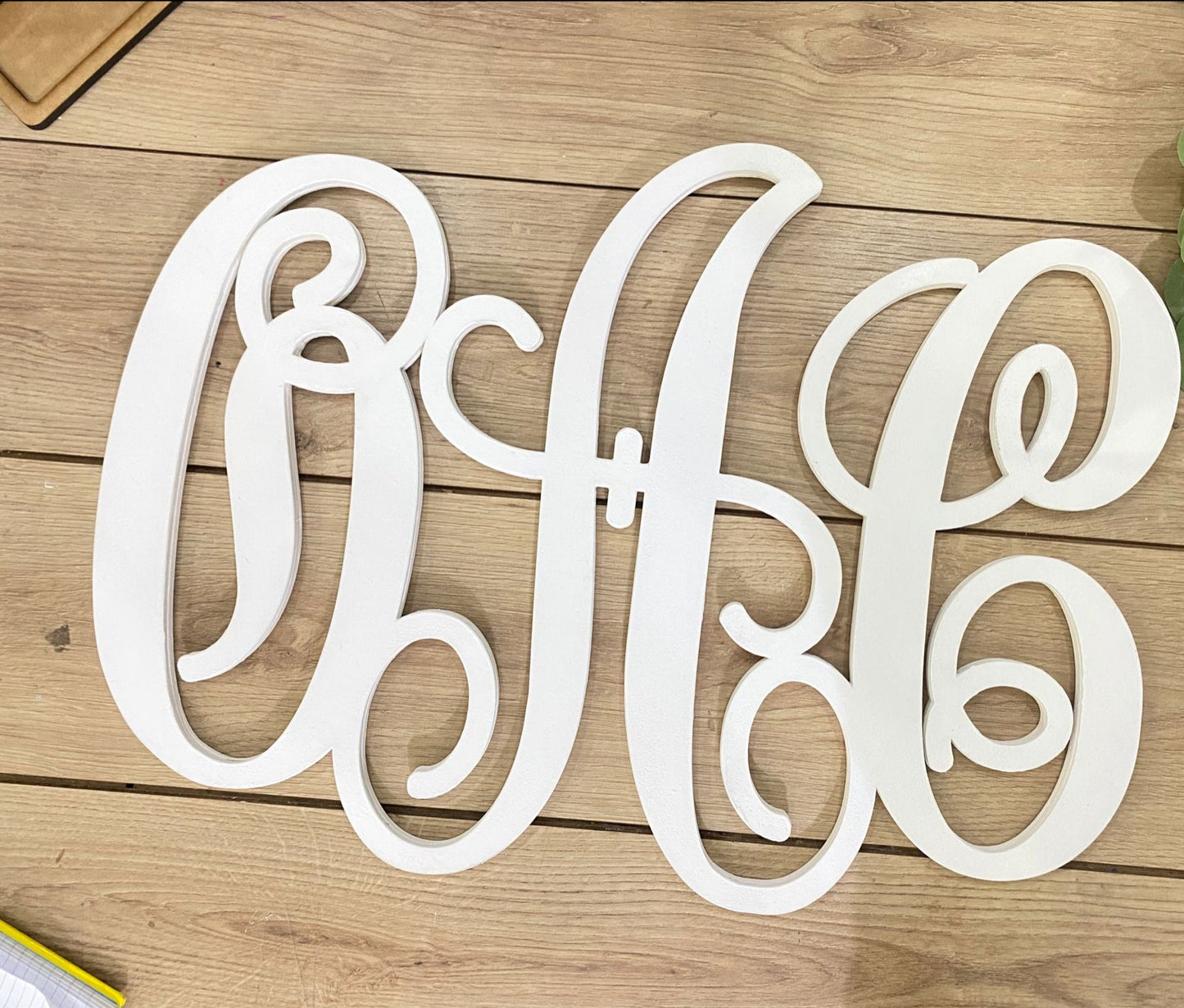 Letras en madera personalizadas de decoración para pared