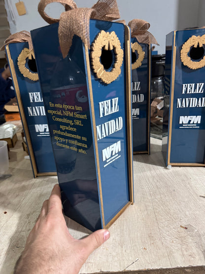 Vinera personalizada en acrilico y madera