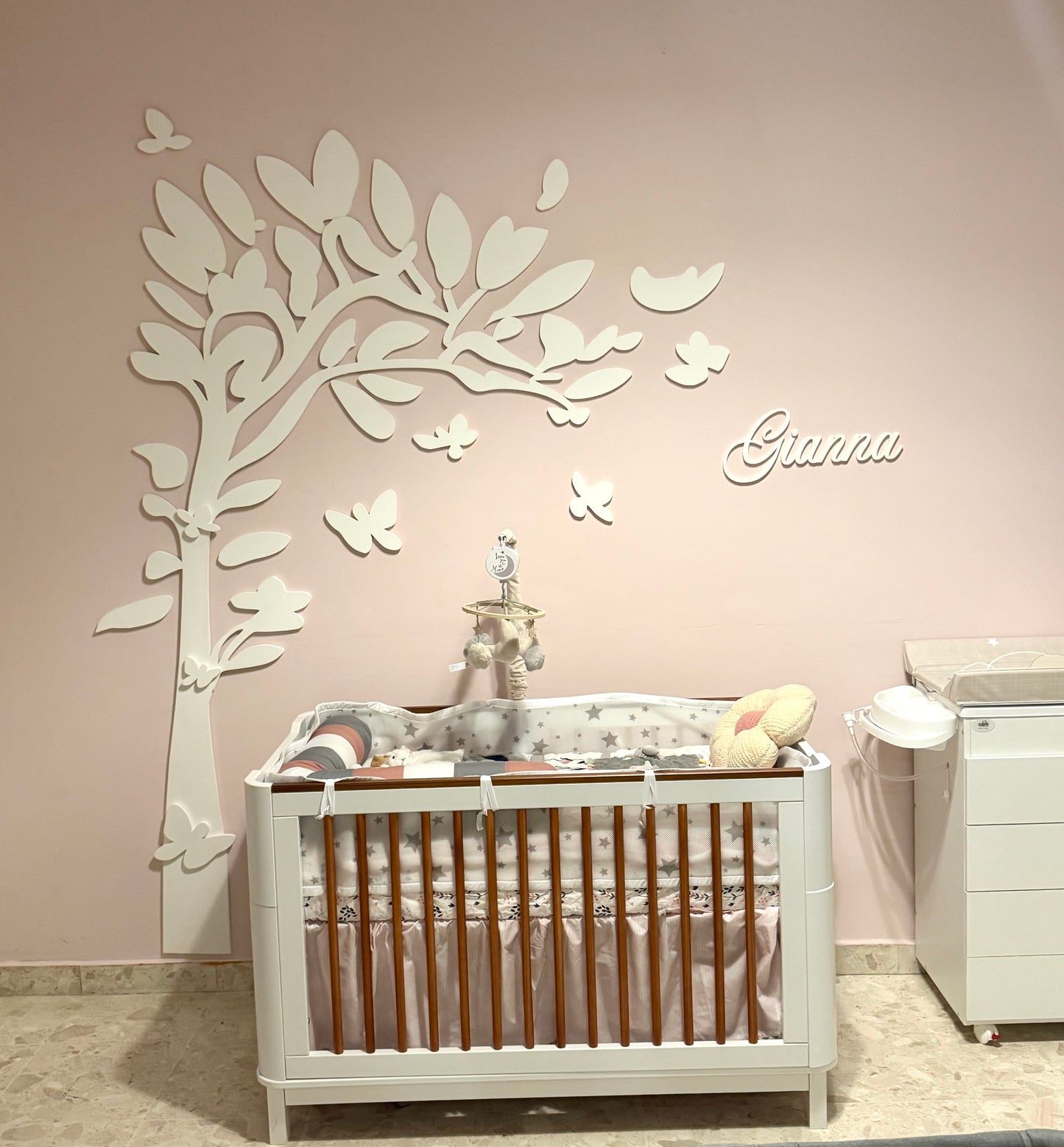 Arbol de pared con nombre