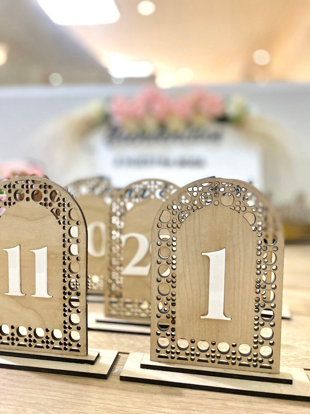 Wedding Table Stand Numbered