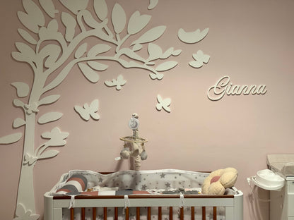 Arbol de pared con nombre