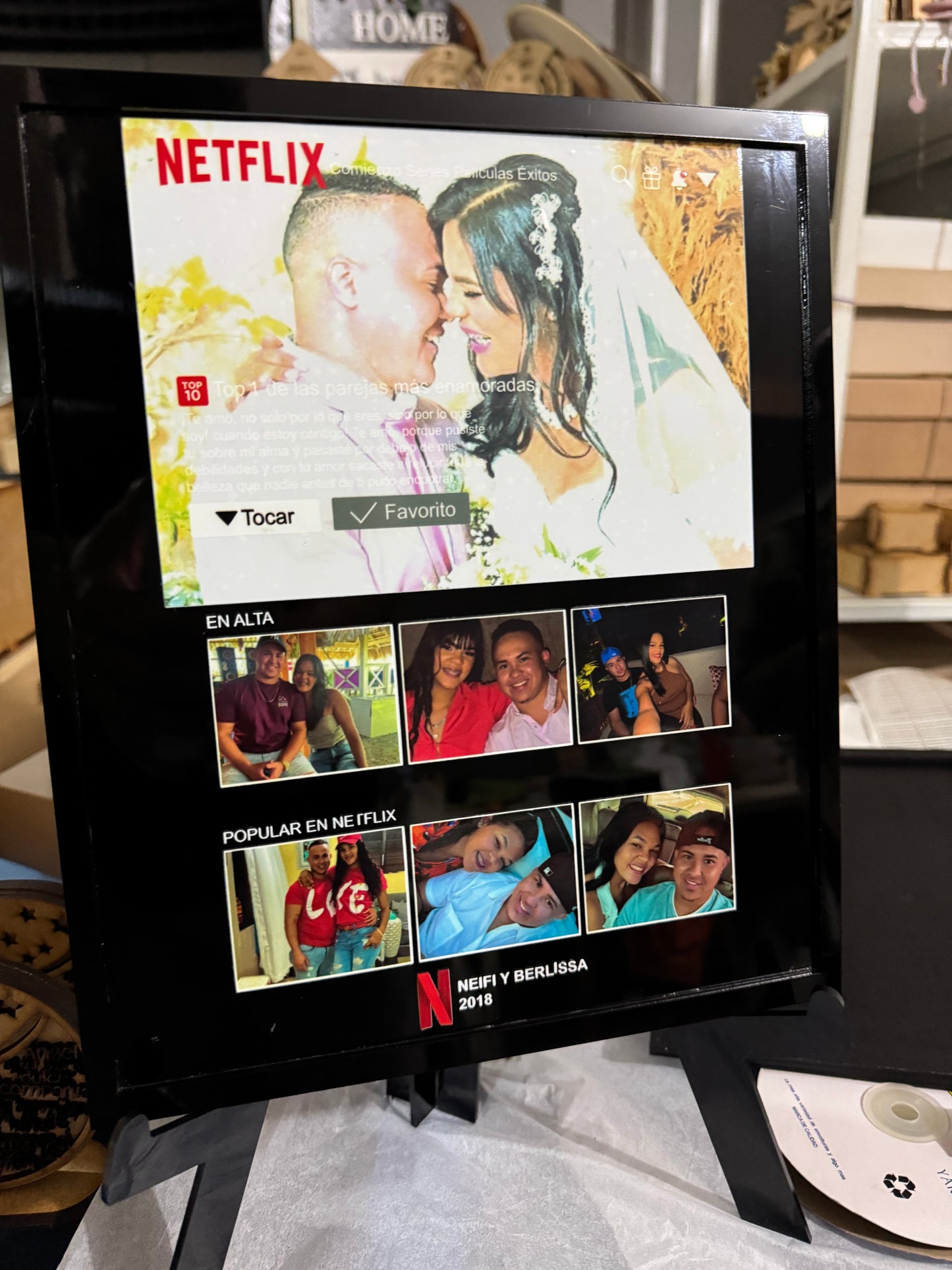 Netflix porta retrato personalizado