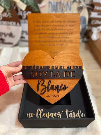 Caja novios bodas personalizadas