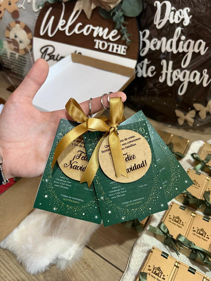 Invitación para boda personalizada de madera en Santo Domingo