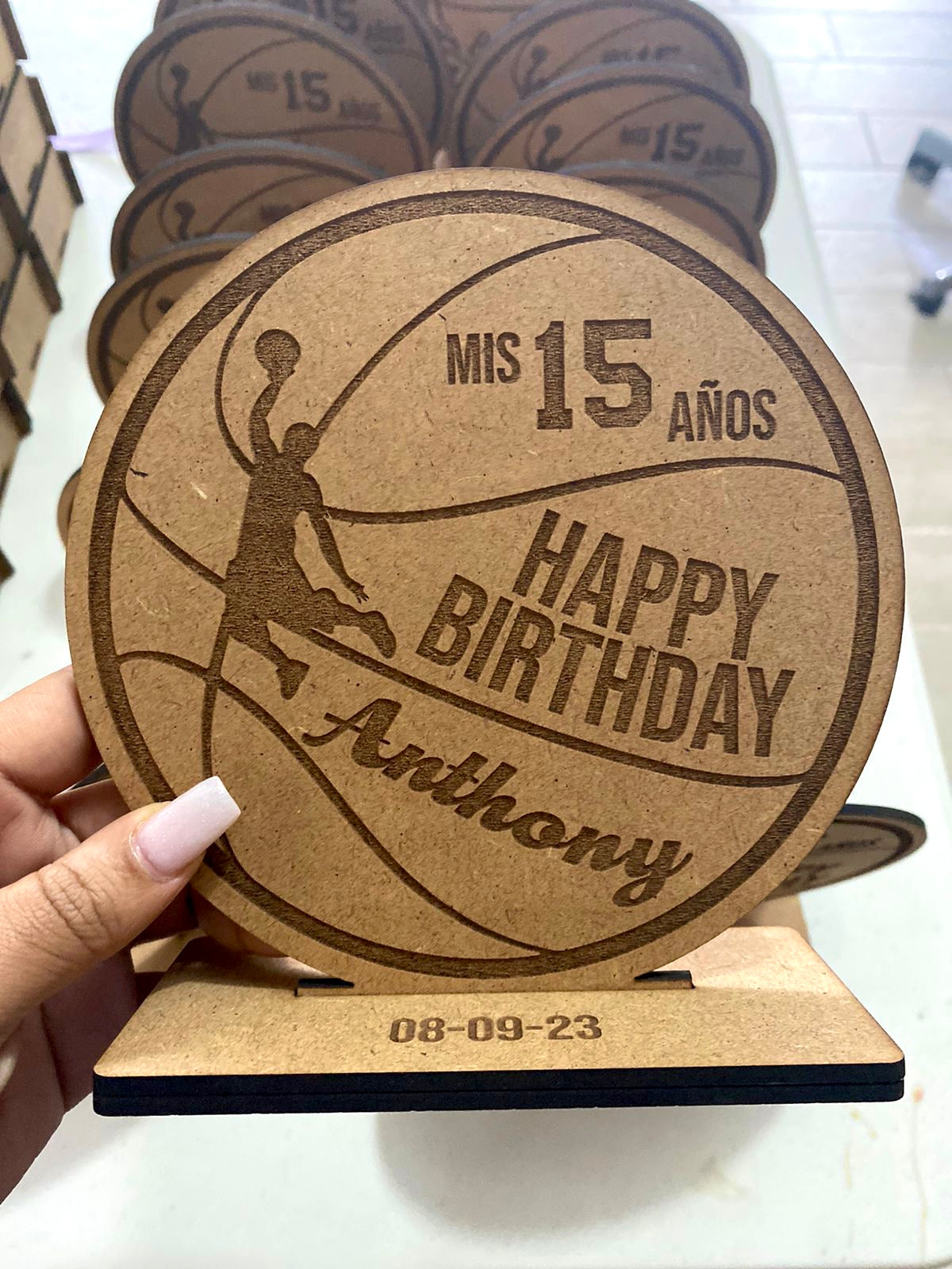 Pisa papel Cumpleaños 15 basketball