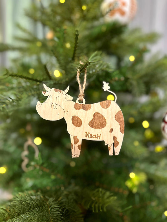 Christmas Cow For Tree
