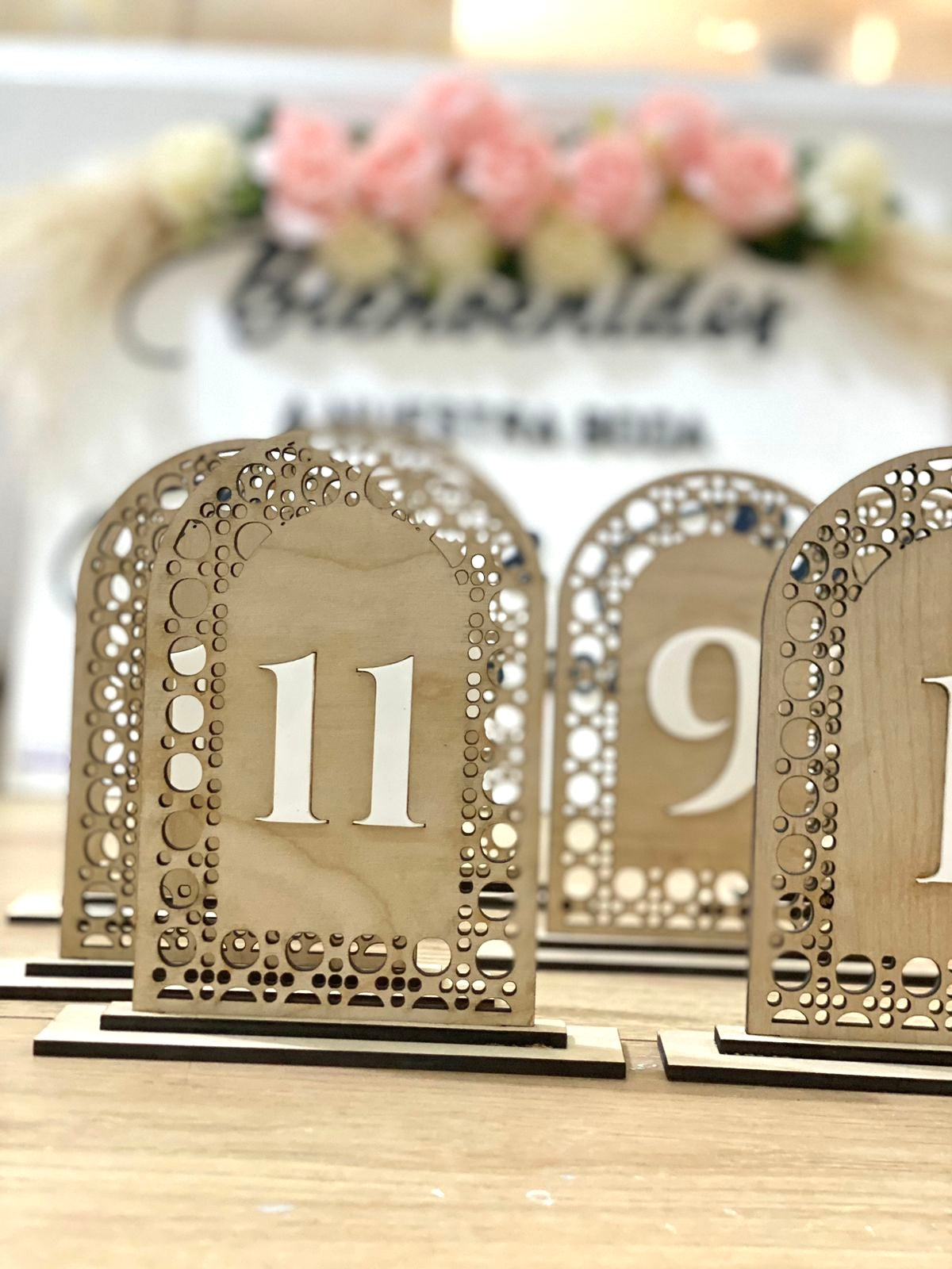 Wedding Table Stand Numbered