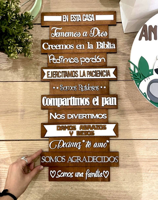 Letreros personalizados en madera