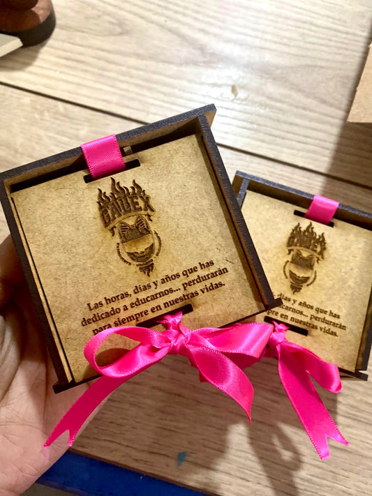 Custom Gift Wooden Box Engraved