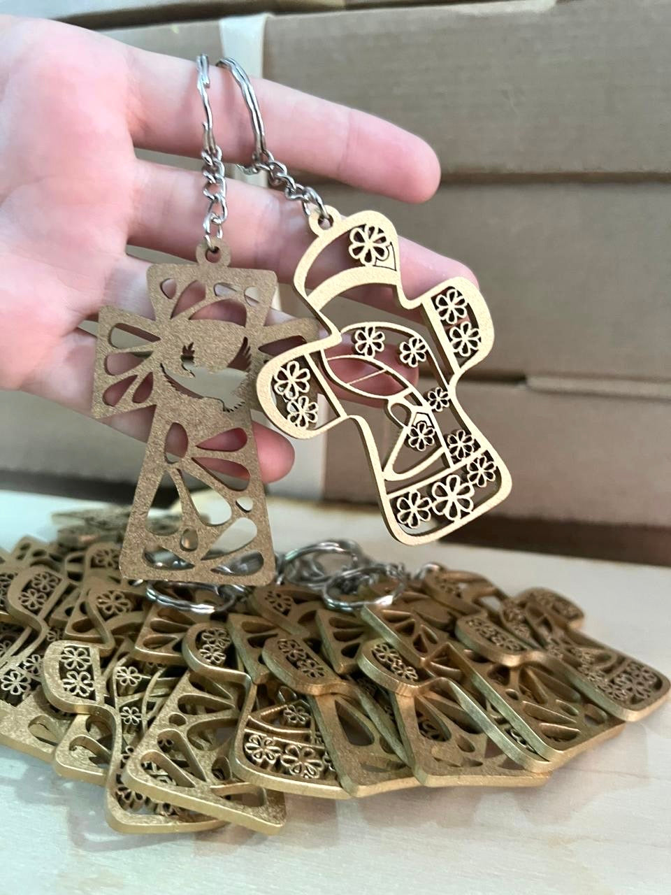 Llaveros personalizados en madera